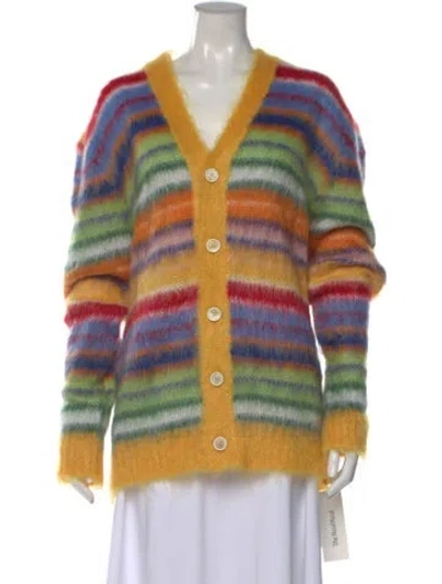 Pre-owned Marni Mohair Striped Sweater In Multi