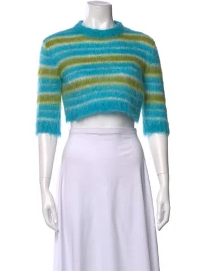 Pre-owned Marni Mohair Striped Sweater In Multi