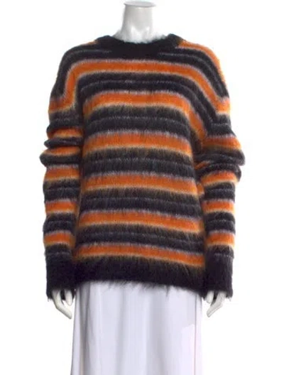 Pre-owned Marni Mohair Striped Sweater In Multi