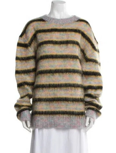 Pre-owned Marni Mohair Striped Sweater In Multi