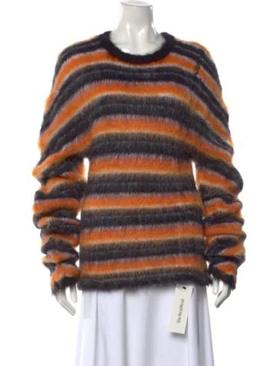 Pre-owned Marni Mohair Striped Sweater W/ Tags In Multi