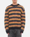 Marni Striped Sweater In Orange