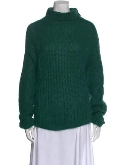 Pre-owned Marni Mohair Turtleneck Sweater In Green