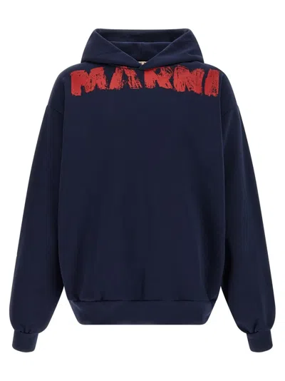 Marni Monolith' Hoodie In Blue