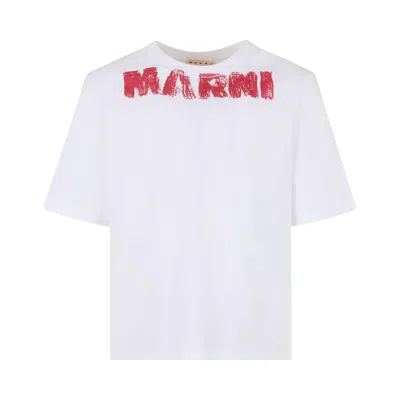 Pre-owned Marni Monolith Jersey T-shirt 'lily White' | Men's Size 48