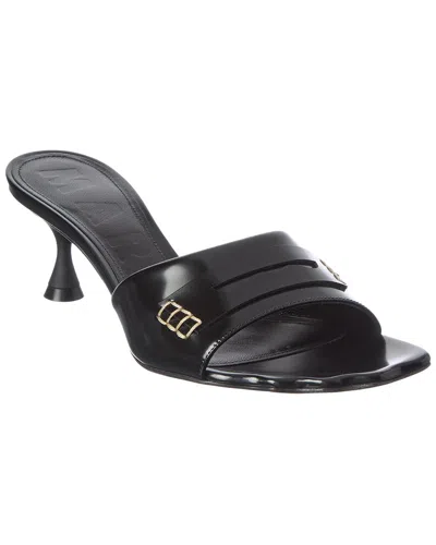 Marni Moonlight Leather Sandal In Black