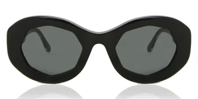 Marni Mount Bromo Bordeaux C6h Men's Sunglasses Black Size 52