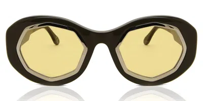 Marni Mount Bromo Bordeaux Ved Men's Sunglasses Brown Size 52