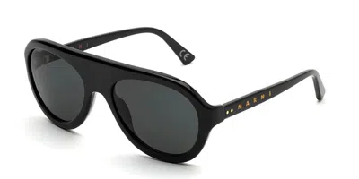 Marni Mount Toc Black Fb5 Men's Sunglasses Black Size 57