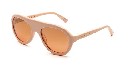 Marni Mount Toc Maculato 4jf Men's Sunglasses Pink Size 57