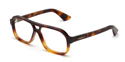 Marni Moziqui Faded Havana Mdz Men's Glasses Tortoiseshell Size 57 - Free Lenses - Blue Light Block Availa In Faded Tortoise