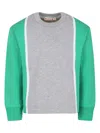 Marni Long-sleeved Round-neck Sweater In 0m541