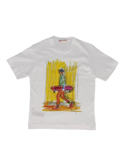 Marni Mt335 U Maglietta In White