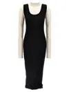 Marni Blackwhite Multi-layered Dress