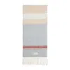 Marni Textured Neutral Scarf With Fringed Edges In Brown
