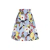 Marni Floral Print Flared Midi Skirt In Blue