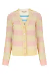 Marni Women's Embroidered Mohair Blend And Wool Blend Cardigan In Multicolor