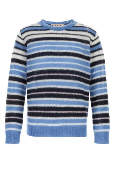MARNI MULTICOLOR EMBROIDERED SWEATER