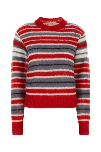 Marni Multicolor Embroidered Sweater