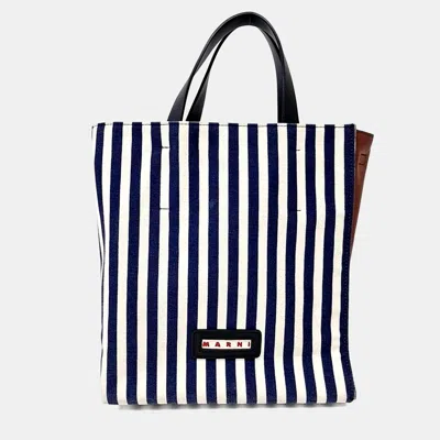 Pre-owned Marni Multicolor Fabric Museo Soft Tote Bag Small