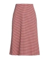 Marni Multicolor Flared Skirt In Brown