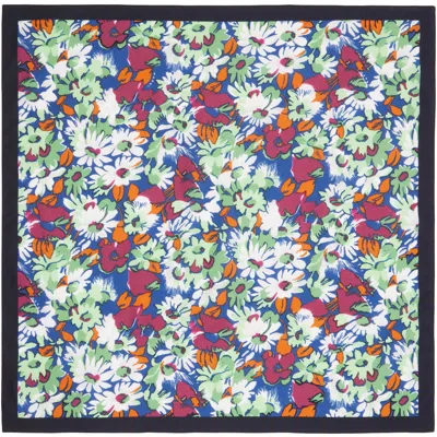 Marni Multicolor Floral Poplin Scarf