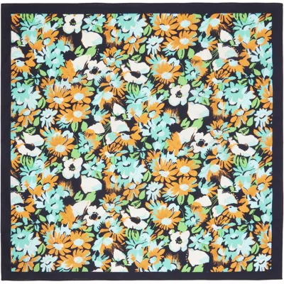 Marni Multicolor Floral Poplin Scarf