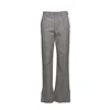 Marni Multicolor Houndstooth Wool Blend Straight Pants In Grey