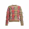 Marni Multicolor Intarsia Pattern Mohair Blend Sweater In Neutrals