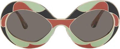 Marni Multicolor 'land Of Revelations' Sunglasses In Stripes