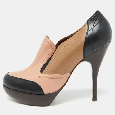 Marni Multicolor Leather Platform Loafer Pumps