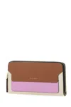 Shop Marni Multicolor Leather Wallet In Z565n