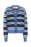 Marni Embroidered Mohair Blend Cardigan