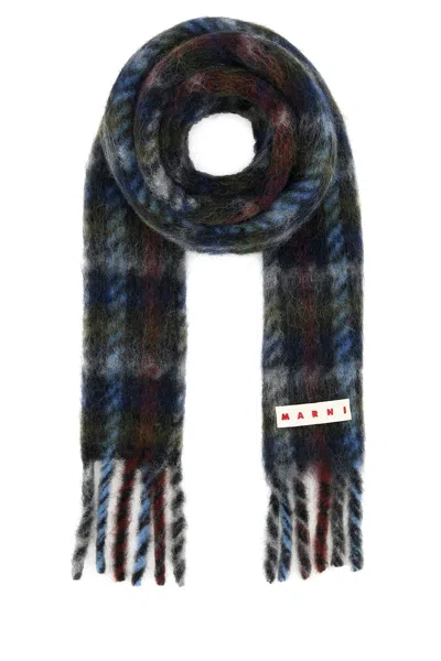 Marni Multicolor Mohair Blend Scarf