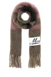 Marni Multicolor Mohair Blend Scarf In Pruneviolet
