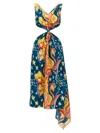 Marni X No Vacancy Inn Sleeveless Cutout Asymmetric Midi Dress In Multicolor