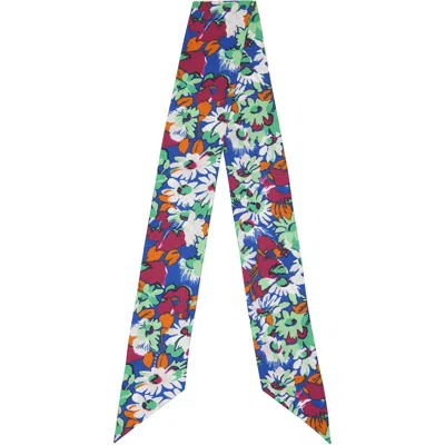 Marni Multicolor Pop Flower Silk Scarf