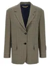 Marni Check Blazer Prince Of Wales In Green