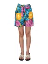 Marni Multicolor Print Bermuda Shorts In Multicolour