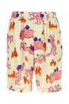 Marni Graphic-print Bermuda Shorts In Multicolor