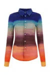 Marni Multicoloured Viscose Jersey Shirt With Dark Side Of The Moon Print In Multicolor