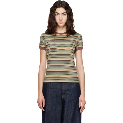 Marni Alkekengi Cotton T-shirt In Green
