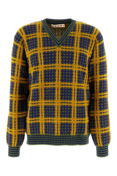 MARNI MULTICOLOR WOOL BLEND SWEATER