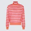 Marni Orange Striped Sweater In Arabesque