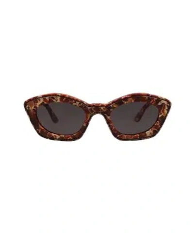 Marni Multicolored Cat-eye Sunglasses In Black
