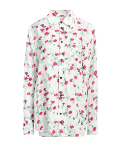 Marni Multicolored Gold Shirt In White