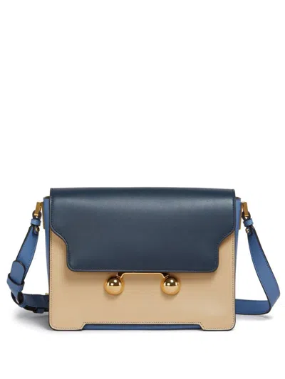 MARNI MARNI MULTICOLORED LEATHER BAG WITH SHOULDER STRAP