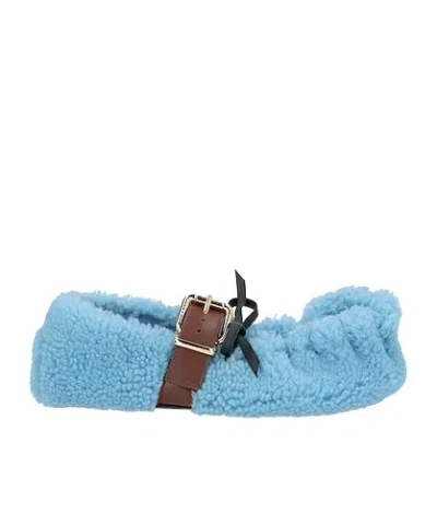 Marni Multicolour Ballet Flats In Blue