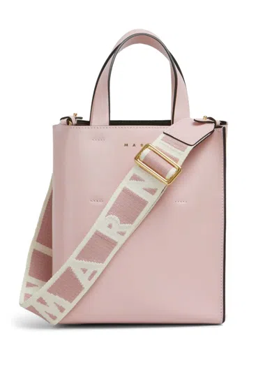 Marni Mini Museo Tote Bag In ピンク