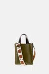 Marni Mini Museo Colorblock Leather Tote
